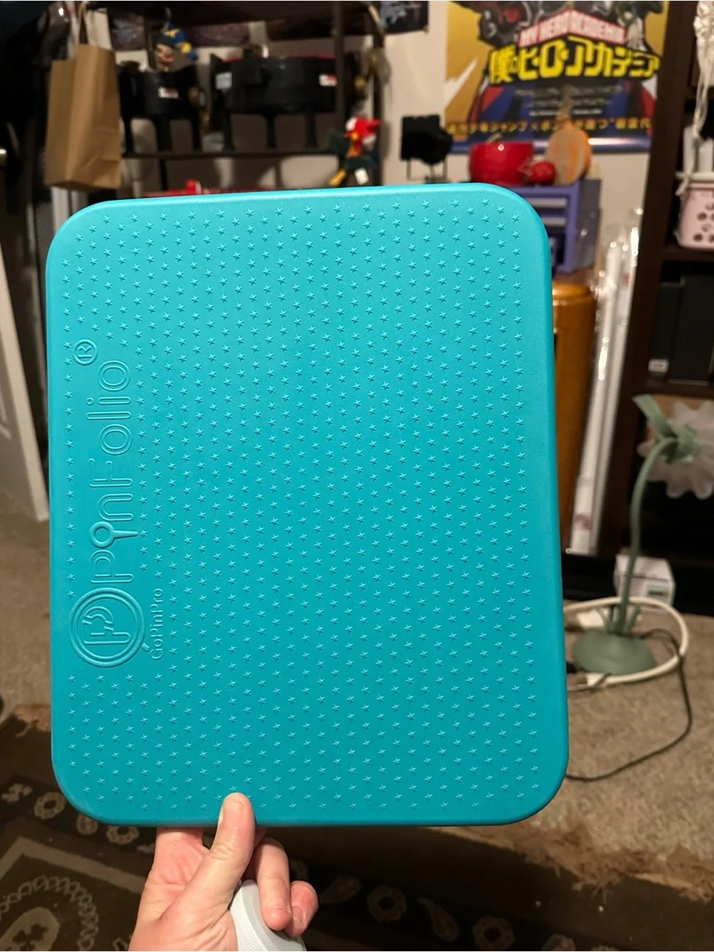 Teal Pinfolio - Portable Pin Organizer - Large